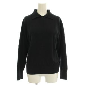 ニット 長袖 ?U 黒 ブラック 595-8163502 /AJ