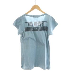 ANDY WARHOL by HYSTERIC GLAMOUR Tシャツ カットソー 半袖 F 青 ブルー プリント 0392CT04 /RR