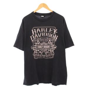 Tシャツ 半袖 クルーネック ストレッチ ロゴ プリント XL 黒 ブラック /BB