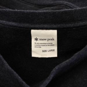 Snow Peak Recycled Cotton Sweat Crewneck リサイクルコットンスウェットクルーネック