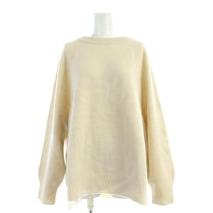 ラグランスリーブワイドプルオーバー ニット ウール 長袖 リブ ベージュ 22-080-220-2000-4-0