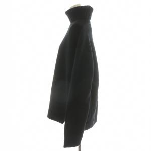 Framework 23AW AQUAタートルプルオーバー ニット セーター 長袖 ウール カシミヤ混 黒 ブラック 23080220312140