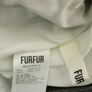 furfur 24AW チェリー柄ワンピース キャミワンピース ロング F 黒 ブラック RWFO244013 /G
