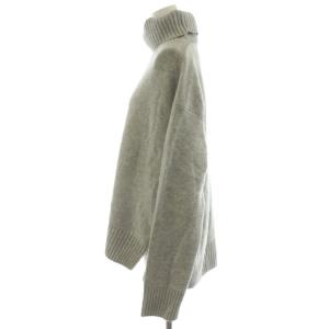 Framework 23AW AQUAタートルプルオーバー ニット セーター 長袖 ウール カシミヤ混 グレー 23080220312140