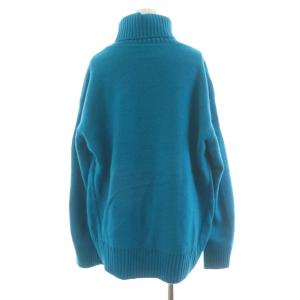 Framework 23AW AQUAタートルプルオーバー ニット セーター 長袖 ウール カシミヤ混 青 ブルー 23080220312140