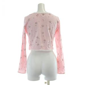 furfur 25SS フラワープリントカーディガン アンサンブルニット カットソー キャミソール F ピンク RWCT252010