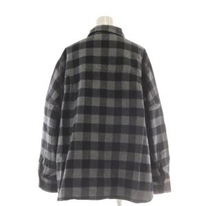 Framework ネルシャツ チェック 長袖 コットン 綿 グレー 黒 ブラック 21050220306040 /AU