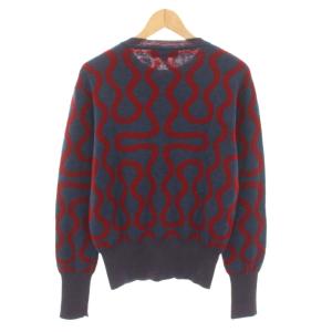 Vivienne Westwood ニットカーディガン L ネイビー レッド 12-01-112063