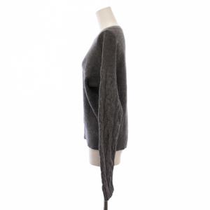 Theory ニット セーター 長袖 クルーネック ウール カシミヤ S グレー 01-8301753 /BM