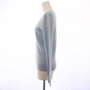 Theory ニット セーター 長袖 Vネック カシミヤ S 水色 01-9301751 /BM