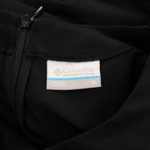 Columbia オールインワン スラックスパンツ ノースリーブ スキッパー ストレッチ ワンカラー M 黒 ブラック /BB
