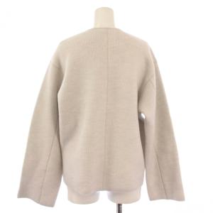 theory luxe 24AW Felted Knit Lenda フェルトニットレンダ カーディガン 長袖 クルーネック ウール