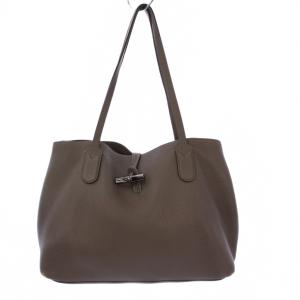 ル ロゾ エッセンシャル トートバッグ ショルダーバッグ レザー グレー /KH