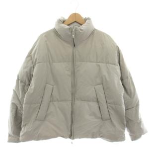 エアサーマルスタンドブルゾン 中綿ジャケット ナイロン ジップアップ S グレー HA030467AD