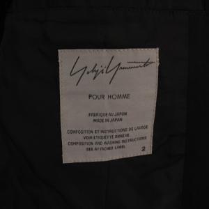 Yohji Yamamoto POUR HOMME テーラードジャケット 2B ウール 2 ブラック HG-J97-100