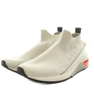 スニーカー シューズ ロゴ 24.5cm アイボリー オレンジ /AN27