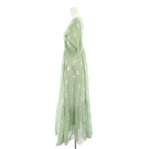 NE QUITTEZ PAS! 24SS コットンボイルホイルフラワープリントスリーブドレス Cotton Voile Foil Flower