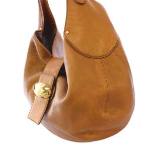 Mulberry ワンショルダーバッグ レザー ワンカラー ロゴ 茶 ブラウン /BB