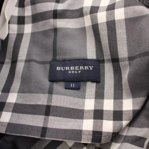 BURBERRY GOLF 台形スカート ミニ丈 ジップフライ チェック柄 11 グレー /BB