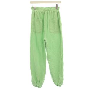 SNIDEL 24SS ダブルリボンスウェットパンツ ジョガーパンツ イージー 0 黄緑 イエローグリーン SWCP242138