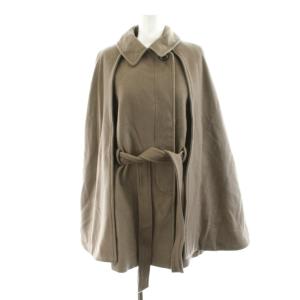 22AW 2WAYケープコート ウール アウター F 茶 ブラウン LWFC224041 /AN9