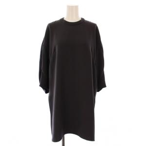 ソフトダブルサテン立体SLEEVE PULLOVER プルオーバー カットソー 長袖 クルーネック ストレッチ
