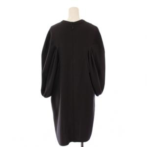 ENFOLD ソフトダブルサテン立体SLEEVE PULLOVER プルオーバー カットソー 長袖 クルーネック ストレッチ