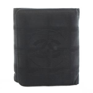 ニュートラベル 三つ折り財布 ウォレット ココマーク ナイロン 小銭入れあり 黒 ブラック /KU OH