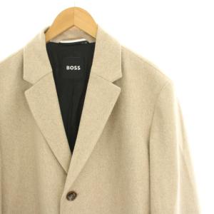 HUGO BOSS チェスターコート ウール 50 ベージュ 10252569