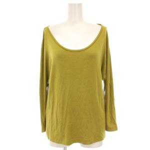 カットソー 長袖 L 黄緑 /YM