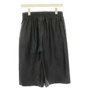 MM6 Maison Margiela エコレザー カットオフ ハーフパンツ ショートパンツ S 黒 S52MU00072 /G