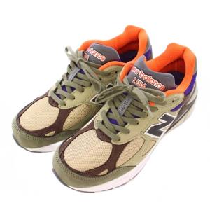 New Balance 990V3 Khaki Orange 990V3 スニーカー US8 M990BT3
