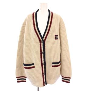 23AW ニットカーディガン カシミヤ 36 アイボリー  MMF840 S000 138R