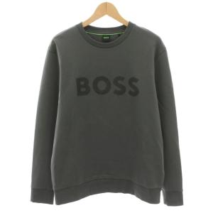 サルボ Salboスウェットシャツ トレーナー クルーネック 長袖 ロゴプリント M グレー /YT