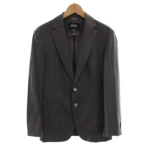 STRETCH TAILORING SLIM FIT テーラードジャケット ウール混 アウター 44 グレー
