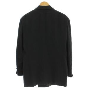 GIORGIO ARMANI ダブルジャケット テーラードジャケット ブレザー 46 黒 ブラック ダブルブレスト /AJ
