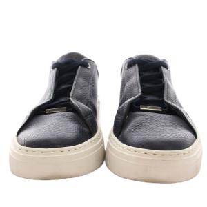 HUGO BOSS スニーカー ローカット シューズ レザー 39 紺 ネイビー /YM