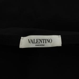VALENTINO 台形スカート ミニ丈 ウール シルク 絹 38 黒 ブラック /AN29