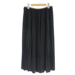 スカート ロング プリーツ M 黒 ブラック MD014S /AP