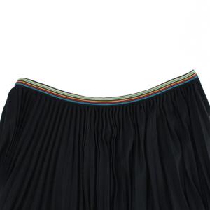 PAUL SMITH スカート ロング プリーツ M 黒 ブラック MD014S /AP