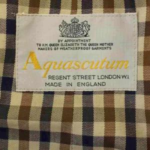 Aquascutum ステンカラーコート ロング コート 36 ベージュ /G