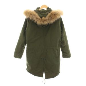 MONKEY TIME バックサテンダウンライナーモッズコート ミリタリー ロング M カーキ 1286-699-0630 /RR