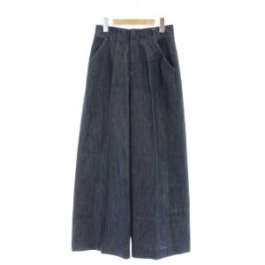 デニムライクワイドパンツ ジーンズ 36 紺 ネイビー 101911-12-080-65-360 /AP