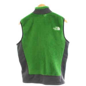 THE NORTH FACE バーサ エアー ベスト VERSA AIR VEST フリースベスト ジップアップ ロゴ 刺繍 L グレー