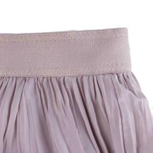 ANAYI プリーツスカート ロング ウエストゴム 36 紫 パープル ピンク 101927-11-310-53-360