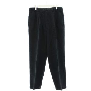 パンツ ジッパーフライ 麻 リネン M 黒 ブラック D0431FPL030B /AN46