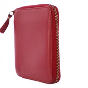 COMME des GARCONS 財布 二つ折り ラウンドファスナー レザー 赤 SA2100 /BM