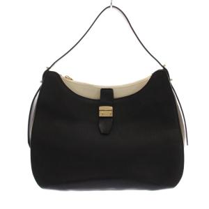 ショルダーバッグ ハンドバッグ レザー 黒 ブラック 白 /YM