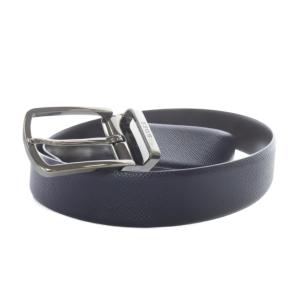 ベルト レザー 紺 ネイビー /SR