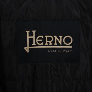 HERNO チェスターコート ミドル丈 中綿ライナー付き 50 ネイビー IM0155U /BM